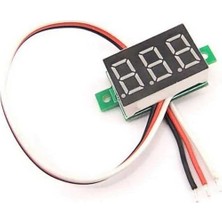 Aesco Mini Dijital Voltmetre - Dc 0-100V Kırmızı LED Ekran