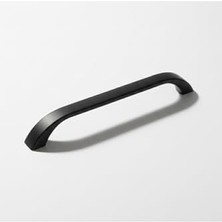 Aesco Göksu Siyah Metal Mutfak Dolap Kulpları, Çekmece Kapak Kulbu, Mobilya Kulp (160 Mm, Adet, 1)