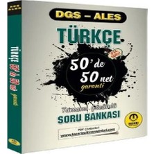 StepCo Tasarı Dgs Ales Türkçe 50 De 50 Net Garanti Soru Bankası