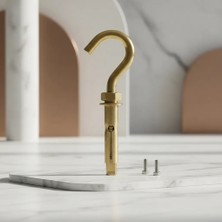 Gees Global M8 Ölçülü Kanca Tipi Çelik Dübel 5'li Set