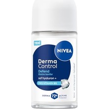 Aesco Nıvea Kadın Roll On Deodorant Derma Control Defend 50 Ml,tahrişe Karşı Koruma, 72 Saat Anti Perspirant Koruma,alkolsüz Formül,hyaluronik Asit, Provitamin B5