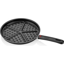 Aesco Papilla Redio Waffle TAVA,%100 Alüminyum Gövde, 26 cm
