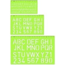 Aesco Yazı-Harf Şablonu Büyük Harf 20 Mm. 02260