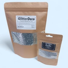 Aesco 500GR Glitter Gümüş Sim Tozu Iri Taneli Chunky – Epoksi, Boya, Resin Art, Mum, Nail Art,dekorasyon Toz Sim (Profesyonel Boy)