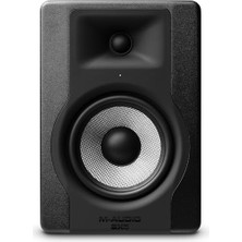 Aesco M-Audıo Bx5-5" Stüdyo Monitör Hoparlörü, Akustik Alan Kontrolü ile Müzik Prodüksiyonu ve Karışımı Için, 100W 2 Yönlü Aktif Hoparlör, Tek