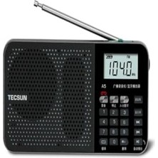 Aesco Tecsun A5 Taşınabilir Şarjlı Cep Radyosu Bluetooth Hoparlör Fm Radyo Mp3 Çalar & Ses Kayıt Cihazı
