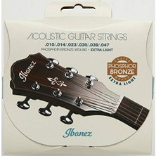 Aesco 6 String Için Tel Seti - .010/.014/.023/.030/.039/.047 Fosfor/bronz (IACSP61C)