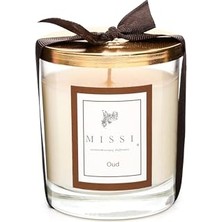 Aesco Missi Kapaklı Oud Kokulu Vegan Mum 140 gr