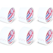 Aesco 45 mm x 40 mt Beyaz Koli Bandı 6 Adet
