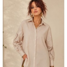 Boutique Bade Italyan Reglan Kol Işlemeli Gömlek