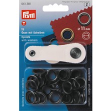Aesco Prym 541381 Delikler ve Diskler Pirinç 11,0 mm Cilalı, Metal, 11 mm