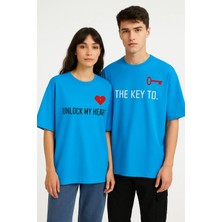 Mondschein Unisex Kadın Erkek The Key To Çift Sevgili T-Shirt 2'li Set Takım