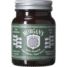 Aesco Morgan's Low Shine Matt Pomade -Sert Tutuş, Mat Saç Şekillendirici Pomad (Green Label) 100 gr