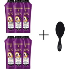 Aesco Gliss Full Hair Wonder Dökülme Karşıtı Şampuan 400ML x 6'lı Set+Tarak