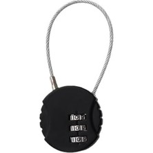 Aesco 40 mm Ayarlanabilir Şifreli 13 Cm. Telli Dolap Çanta Kilidi Asma Kilit CIN539SY