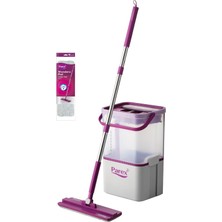 Aesco Parex Wondero Flat Şeffaf Temizlik Seti + Yedek Mop Avantaj Paketi