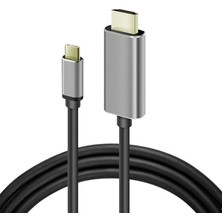Aesco Apera Onezero ZR-627 MT57 4K 60hz HDMI Çevirici I-Phone 15 ile Uyumlu Kablo Type-C Thunder-Bolts Altın Uçlu