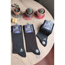 Heren Socks Heren Bambu 4'lü Asorti Hışır Kağıtlı Erkek Royal Soket , Burun Dikişsiz, Yıkamalı