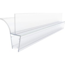 Aesco Ayrıntıshop Cam Kabin Alt Suluk Çift Tırnaklı Fitil 60 Cm, 4-6 mm Cam Uyumlu, Duşakabin Su Sızdırmazlık Fitili, Şeffaf Pvc Conta