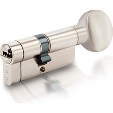 Aesco Kale Kilit 164KTBSM Kilit Göbeği, Tuzaklı - Mandallı Kilit Silindiri, Barel (68 Mm, Nikel)