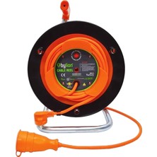 Aesco Bylion Cca 20 Metre Makaralı Uzatma Kablosu Termal Sigortalı 3x1.5 mm + 2 Metre Dişi Fişli