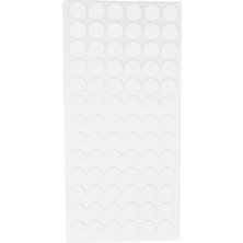 Aesco Furndıy Vida Çivi Gizleyici Tapa 15MM x 78 Parça | Çivi ve Vida Deliği Için Gizleyici Sticker | Kendinden Yapışkanlı Vida Tapası (Beyaz)