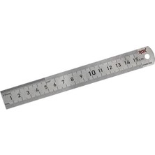 Aesco 0198 Çift Taraflı Çelik Cetvel 150 mm