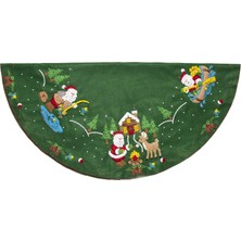 Aesco Bucilla Lodge Santa Felt Applique Kit