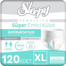 Aesco Sleepy Sensitive Antibakteriyel Emici Külot Xlarge 30X4 120 Adet