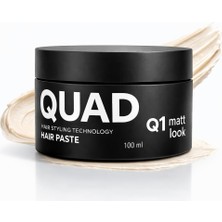 Aesco Quad Q1 Mat Saç Pastası & Wax 100 Ml, Güçlü Tutuş, Doğal Mat Görünüm, Hacim Artırıcı Saç Şekillendirici Hair Paste, Unisex
