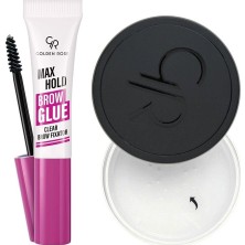 Aesco Golden Rose Max Hold Brow Glue - Şeffaf Kaş Sabitleyici ve Long Wear Finishing Powder Seti