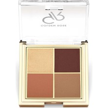 Aesco Golden Rose Quattro Eyeshadow Palette - 06 Sunset Date - Dörtlü Far Paleti
