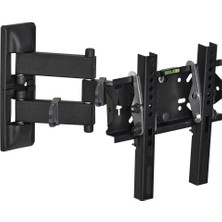 Aesco Hareketli Metal Tv Askı Aparatı, 32-42 Inç Arası Ekranlara Için, Tüm Tv Markaları ile Uyumlu, Duvar Asma Aparatı, Zengin Aksesuar Yüksek Kalite Özel Tasarım ve Metal Kalınlığı, Akrobat Hareketli