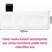 Aesco Lin Grup Buharlı Temizleyici Yedek Mikrofiber Havlu Paspas Bezi Universal