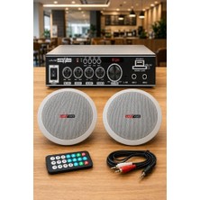 Aesco Lastvoice Ekonomi Ceiling Paket-2 Anfi ve Tavan Hoparlörü Seti