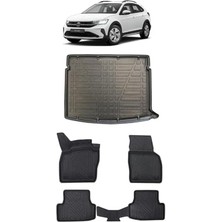 Aesco Volkswagen Taigo 2026 Model Ile Uyumlu 5d Premium Ekstra Havuzlu Paspas ve Bagaj Havuzu Set
