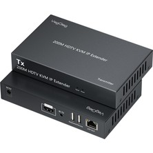 Aesco Veggieg 1080P Full Hd 60Hz HDMI Kvm Ip Extender 200 Metre CAT5E/6 HDMI Menzil Genişletici Uzatıcı