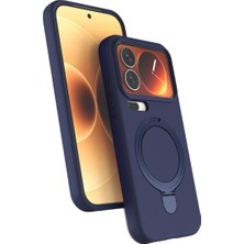 İlk El Grup Xiaomi Mi 17 Pro Max Regal Magsafe Standlı Kapak - Lacivert