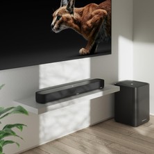 Aesco Sennheiser Ambeo Soundbar Mini Tv Film ve Müzik Için Sürükleyici 3D Ses Güçlü Adaptive Audio Çoklu Bağlantı ve Sezgisel Kullanıma Sahip Kompakt Soundbar