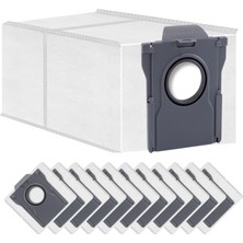 Aesco Loohaoc 12 Parça Toz Torbası Seti- L10S Pro Ultra/ X40 ULTRA/L30/L20 ULTRA/X30 ULTRA/X30 Pro PLUS/S30/S10/MOVA P50 Pro Ultra,mova V50 Ultra ile Uyumlu,3l Büyük Kapasiteli