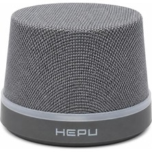 Aesco Hepu HP-MS01G Manyetik Bluetooth Hoparlör Telefon Standlı Kablosuz Hoparlör, Bluetooth 5.3 Tws Stereo, 360° Ses Efekti Rgb LED Işıklı, Type-C Şarjlı Taşınabilir Hoparlör Gri