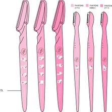 Aesco Sanrio Lisanslı Pembe Serisi 6 Parça Kaş Usturası - Hello Kitty