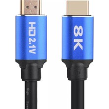Aesco Lunatic 9250 0.5 Metre 8k Ultra Hd 2.1V 48GBPS Altın Kaplama HDMI Kablo UHD 8k Ultra Hd Görüntü ve Ses Kalitesi ile Evinizi Sinema Salonuna Çevirebilirsiniz. (0.5 Metre)