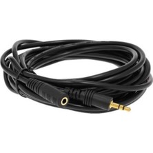 Aesco Sanec 3.5mm Stereo Aux Audio Erkek - Dişi (Male To Female) Kablo 3m