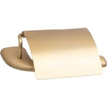 Aesco System Dorado Kapaklı Tuvalet Kağıtlığı Gold Branch 86X99X171 mm
