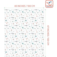 Aesco Minimono Mama Sandalyesi Altında Bebek Sıçrama Matı - 10 Adet Tek Kullanımlık ve Su Geçirmez Sıçrama Paspasları - 101,6 cm x 119,4 cm Piknik Sanatı ve El Sanatları Için Çok Amaçlı Etkinlik Matı - Blw