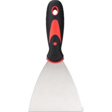 Aesco Orret Home Paslanmaz Çelik Inşaat Spatulası Plastik Saplı Macun Spatulası Alçı Boya Kazıma Duvar Tamir Spatulası 100 mm