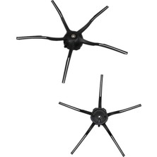 Aesco Popüler Xiaomi Roborock S6 S5 Max E35 E2 Mı Robot Süpürge Silikon Yan Fırça (2 Adet) Siyah