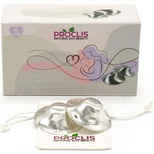Aesco Proclis Natural Eco Beauty Koruyucu Gümüş Göğüs Ucu Kapakları, 999 Ayar Parlatılmış Gümüş Göğüs Ucu Koruma Kapakları, Gümüş Meme Kapağı, Göğüs Ucu Koruyucular (X-Large)