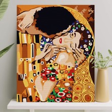 Aesco Sayılarla Boyama Tuval Seti Fırça Boya Dahil (Çıtalı) 40X50 cm - Kiss
